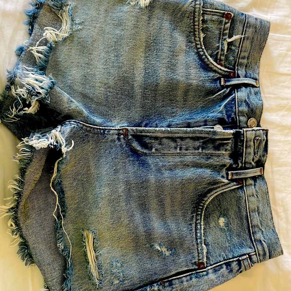 Agolde jaden shorts size 27 button fly